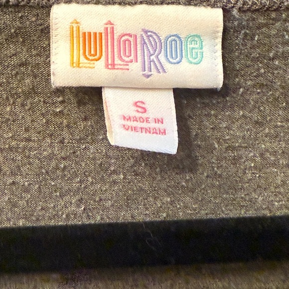 Lularoe Gray Carley Women's Top Sz Small - Picture 2 of 9